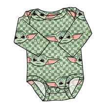 Load image into Gallery viewer, Youngling Check Lap Neck Bodysuit