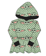 Load image into Gallery viewer, Youngling Check Peplum Hoodie (or Crewneck)