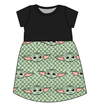 Load image into Gallery viewer, Youngling Check Play Dress