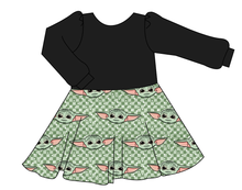 Load image into Gallery viewer, Youngling Check Prairie Dress