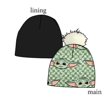 Load image into Gallery viewer, Youngling Check Slouchy Beanie (Reversible!)
