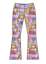 Load image into Gallery viewer, Athletic Prints Magical Birthday Kids Flared Leggings