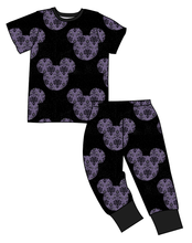 Load image into Gallery viewer, Haunted Mouse Ears Basic Loungewear Set