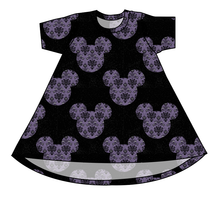 Load image into Gallery viewer, Haunted Mouse Ears Basic T-Shirt Dress