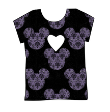 Load image into Gallery viewer, Haunted Mouse Ears Cambria Heart Back Tee