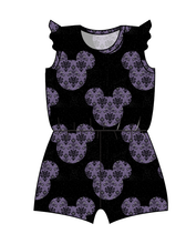 Load image into Gallery viewer, Haunted Mouse Ears Ivy Summer Romper