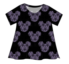 Load image into Gallery viewer, Haunted Mouse Ears Ladies' Swing Tee