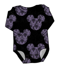 Load image into Gallery viewer, Haunted Mouse Ears Lap Neck Bodysuit