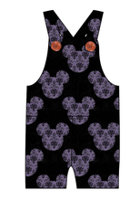 Load image into Gallery viewer, Haunted Mouse Ears Overalls and Shortalls