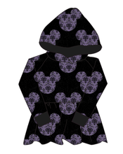Load image into Gallery viewer, Haunted Mouse Ears Peplum Hoodie (or Crewneck)