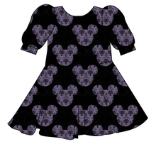Load image into Gallery viewer, Haunted Mouse Ears Prairie Dress