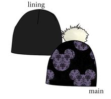 Load image into Gallery viewer, Haunted Mouse Ears Slouchy Beanie (Reversible!)
