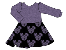 Load image into Gallery viewer, Haunted Mouse Ears Prairie Dress