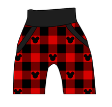 Load image into Gallery viewer, Plaid Mouse Ears Beanpole Pants And Shorts