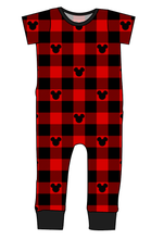 Load image into Gallery viewer, Plaid Mouse Ears Emmett Pants And Shorts T-Shirt Romper