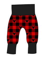 Load image into Gallery viewer, Plaid Mouse Ears Grow With Me Pants And Shorts