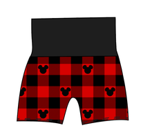 Load image into Gallery viewer, Plaid Mouse Ears Grow With Me Pants And Shorts
