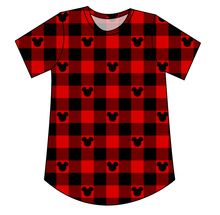 Load image into Gallery viewer, Plaid Mouse Ears Kids' Relaxed Tee