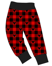 Load image into Gallery viewer, Plaid Mouse Ears Mens' Joggers and Jogger Shorts