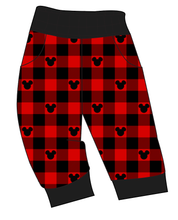 Load image into Gallery viewer, Plaid Mouse Ears Ladies' Joggers and Jogger Shorts