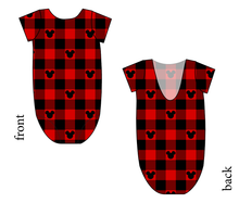 Load image into Gallery viewer, Plaid Mouse Ears Leo