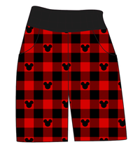 Load image into Gallery viewer, Plaid Mouse Ears Mens' Joggers and Jogger Shorts