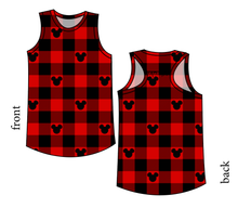 Load image into Gallery viewer, Plaid Mouse Ears Summer Tank