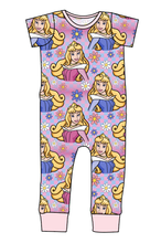 Load image into Gallery viewer, Sleeping Princess Check Emmett Pants And Shorts T-Shirt Romper