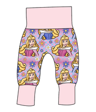 Load image into Gallery viewer, Sleeping Princess Check Grow With Me Pants And Shorts