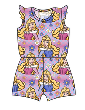 Load image into Gallery viewer, Sleeping Princess Check Ivy Summer Romper