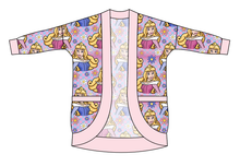 Load image into Gallery viewer, Sleeping Princess Check Kids Cocoon Cardigan