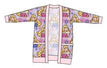 Load image into Gallery viewer, Sleeping Princess Check Kids Grandpa Cardigan