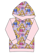 Load image into Gallery viewer, Sleeping Princess Check Ladies Hoodie