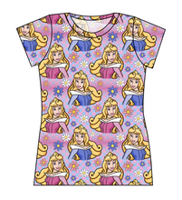 Load image into Gallery viewer, Sleeping Princess Check Ladies' Basic Tee