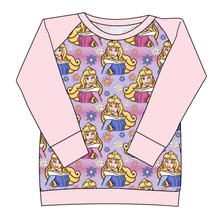 Load image into Gallery viewer, Sleeping Princess Check Ladies' Classic Crewneck