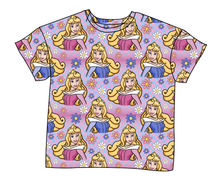 Load image into Gallery viewer, Sleeping Princess Check Ladies' Oversized Tee