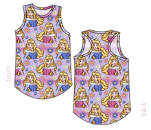 Load image into Gallery viewer, Sleeping Princess Check Ladies' Summer Tank