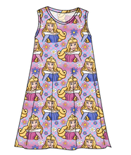 Load image into Gallery viewer, Sleeping Princess Check Ladies' Swing Dress