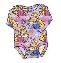 Load image into Gallery viewer, Sleeping Princess Check Lap Neck Bodysuit