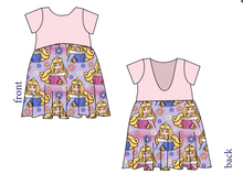 Load image into Gallery viewer, Sleeping Princess Check Low Back Dress