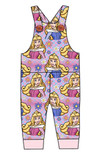 Load image into Gallery viewer, Sleeping Princess Check Overalls and Shortalls