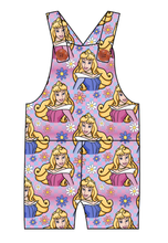 Load image into Gallery viewer, Sleeping Princess Check Overalls and Shortalls