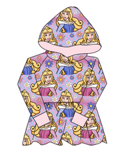 Load image into Gallery viewer, Sleeping Princess Check Peplum Hoodie (or Crewneck)