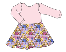 Load image into Gallery viewer, Sleeping Princess Check Prairie Dress