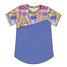 Load image into Gallery viewer, Sleeping Princess Check Kids' Relaxed Tee