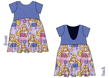 Load image into Gallery viewer, Sleeping Princess Check Low Back Dress