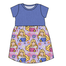 Load image into Gallery viewer, Sleeping Princess Check Play Dress