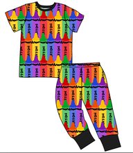 Load image into Gallery viewer, Colourful Crayons Basic Loungewear Set