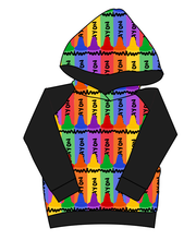 Load image into Gallery viewer, Colourful Crayons Classic Hoodie (or Crewneck)