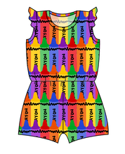 Load image into Gallery viewer, Colourful Crayons Ivy Summer Romper